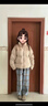 浪莎格子褲女春秋新款高腰垂感顯瘦直筒褲寬松休閑復古磨毛加絨闊腿褲 黃格-常規 L 建議111-125斤 曬單實(shí)拍圖