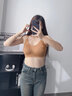 海貍嗨哩（McHiley）孕婦哺乳內衣大胸顯小聚攏防下垂產(chǎn)后喂奶專(zhuān)用懷孕期文胸罩女秋棉楓糖色+茶灰色3XL(160-190斤/95D-F,100A-F 曬單實(shí)拍圖