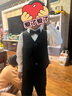 羅蒙兒童西裝馬甲套裝男童英倫風主持人禮服花童男孩表演服 黑色 110 曬單實拍圖