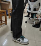 叄南 美式漸變微喇牛仔褲男春季新款潮牌寬松痞帥炸街加厚vibe褲子男 希757黑色 L 曬單實(shí)拍圖