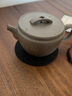 吉羊 宜興紫砂壺純手工刻繪泡茶壺功夫茶具 原礦青灰泥漢瓦壺180ml 青灰泥 曬單實(shí)拍圖