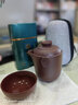 尊壺 快客杯一壺一杯紫砂茶杯旅行茶具便攜包蓋碗壺功夫茶具套裝 悟道快客杯 紫泥220ml 曬單實(shí)拍圖