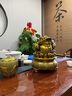 郎凱丹頓純銅金蟾招財擺件客廳三足金蟬聚寶盆辦公室玄關(guān)家居店鋪開(kāi)業(yè)禮品 大號金蟾 （高35厘米） 曬單實(shí)拍圖