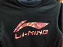 李寧衛衣男春秋季新款保暖圓領(lǐng)無(wú)帽長(cháng)袖黑色針織寬松美式運動(dòng)外套男 黑色圓領(lǐng)紅標logo【薄絨款】 L /175（125-145斤） 曬單實(shí)拍圖