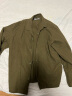 无印良品（MUJI） 男女通用法兰绒开领衬衫长袖休闲百搭衬衣外套纯棉全棉ACA71A1A 卡其绿 S-M 165/88A 实拍图