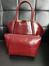 絲芙倫新年手提包可拆卸斜挎小包女時(shí)尚安哥拉紅真皮休閑子母包 安哥拉紅 曬單實(shí)拍圖
