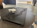 茶錦記烏金石茶盤(pán)家用簡(jiǎn)約石頭茶具托盤(pán)排水茶臺大號石盤(pán)客廳待客泡茶幾 85*33*4(CM)單茶盤(pán) 曬單實(shí)拍圖