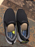 斯凱奇（Skechers）秋冬男休閑鞋一腳蹬易穿脫樂(lè )福鞋軟底舒適軟底健步鞋豆豆鞋210808 黑色/BLK 41 曬單實(shí)拍圖