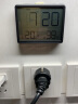 汉时（Hense）温湿度计显示闹钟家用室内时钟多功能闹表LCD电子钟表HA8218黑色 实拍图