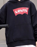 李維斯（Levi's）李維斯童裝衛衣男女童秋季連帽長(cháng)袖百搭上衣 正黑色 140/68(S)  曬單實(shí)拍圖