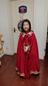 布戀貓女童秋季時(shí)尚漢服3-12歲兒童唐裝中國風(fēng)古風(fēng)古裝仙連衣裙長(cháng)袖高級 酒紅色+披風(fēng) 140 cm（7歲以下無(wú)系帶） 曬單實(shí)拍圖