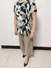俞兆林（YUZHAOLIN）母親節(jié)媽媽裝套裝中老年女裝夏季老年人衣服奶奶款時(shí)尚女裝夏裝 綠色 2XL （建議105-120斤） 曬單實(shí)拍圖