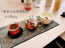 塔馳密司（TOUCH MISS）玻璃茶壺泡茶壺200毫升加厚耐熱功夫茶具辦公家用帶過(guò)濾泡茶器 淺粉色*配茶巾杯墊海綿刷 200ml 曬單實(shí)拍圖