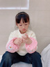 XINBUCKS兒童袖套秋冬小孩套袖男女生羽絨服燈芯絨袖頭嬰幼兒外套防臟袖筒 粉色小兔 17*14CM（0-10歲） 曬單實(shí)拍圖
