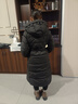 皮爾卡丹2025新款羽絨服女長(cháng)款過(guò)膝白鴨絨加厚連帽收腰顯瘦腰帶款秋冬外套 黑色 L 建議105-125斤 曬單實(shí)拍圖
