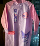 迪士尼（Disney）兒童雨衣女童小學(xué)生帶書包位防水幼兒園雨披 DK23093粉色L碼 曬單實拍圖