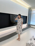 薇洛萱2025夏季新款連衣裙女裝收腰顯瘦洋氣遮肚中長款夏天裙子8060 圖片色 L 建議98-115斤 曬單實(shí)拍圖