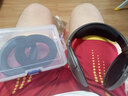 比博歐適用森海塞爾HD595 HD598 569 559 PC360頭戴式耳機(jī)海綿套耳套耳罩耳機(jī)套耳機(jī)配件 黑色絨皮革【一對裝】送收納盒 曬單實(shí)拍圖