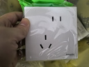 施耐德開(kāi)關(guān)插座面板雙聯(lián)六類電腦插座信息插座網(wǎng)絡(luò)網(wǎng)線插口 皓呈系列 雙六類電腦 插座 （奶油白） 曬單實(shí)拍圖