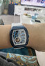 布加迪（BONEST GATTI）手表男情人節德國全自動(dòng)鏤空機械表情侶手表送女友男友生日禮物 颶風(fēng)藍+玫金白 曬單實(shí)拍圖