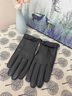 CHALL KITTY羊皮手套男士冬季騎行開(kāi)車(chē)防寒保暖皮手套2025新款送男生男友老公 黑色-高端品牌禮盒裝高檔高級感 曬單實(shí)拍圖
