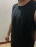 妙奕嘉背心男士夏季坎肩運動(dòng)健身背心純棉汗衫打底寬松大碼無(wú)袖t恤上衣 純黑色坎肩 XL 【建議 125-145斤】 曬單實(shí)拍圖