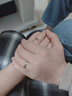 周生生Promessa 同心結(jié)18K玫瑰色白色彩金求婚戒指對戒男91330R定價 12圈 曬單實拍圖