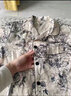 莫代爾睡衣女夏季冰絲短袖長(zhǎng)褲薄款夏天韓版開衫仿真絲綢家居服兩件套裝 ANF-8267 XL 170建議體重120-140斤 曬單實(shí)拍圖