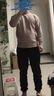 莫代爾高領(lǐng)毛衣男士半高中領(lǐng)學(xué)生青少年針織衫秋冬加絨厚款潮保暖打底衫 【兩件裝】369黑色+369灰色 加絨 M 建議90-110斤 曬單實拍圖