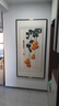 紫騰隨軒五福臨門(mén)蘇繡成品掛畫(huà)入戶(hù)玄關(guān)裝飾畫(huà)客廳葫蘆墻畫(huà)中國風(fēng)刺繡壁畫(huà) 五福臨門(mén)（默認咖啡色） 83*163cm（有機玻璃） 曬單實(shí)拍圖
