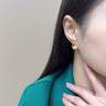 迪后（Dirholl）品牌兔子耳釘女時尚銀耳環(huán)簡約高級感耳飾品情人節(jié)禮物送女友老婆 星月玉兔耳釘【金色+精美禮盒】 曬單實拍圖