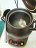 幸甚電燉紫砂鍋煲湯家用全自動(dòng)大容量熬煮粥智能快燉養生砂鍋 【 3-4人可選】A9紫砂堡+底座 4L 曬單實(shí)拍圖