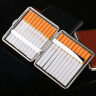 鼎丰 20支装皮质烟盒金属保护套便携式抗压防潮创意个性 保湿罐 实拍图