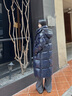 高梵黑金鵝絨服黑珍珠4.0大六格男女同款長款羽絨服 皇家藍(lán)3號 S 曬單實(shí)拍圖
