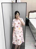 俞兆林睡裙女夏季純棉短袖中長(cháng)款連衣裙休閑睡衣女士卡通家居服25年新款 NSWR-66013-甜美可愛(ài)-親膚純棉 L (適合100-120斤) 曬單實(shí)拍圖