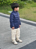 班喜迪兒童羽絨褲冬季2025新款男童女童羽絨服寶寶保暖褲子童裝輕薄冬裝 米色 【杜邦三防】 110 cm 充絨量：26g 曬單實拍圖