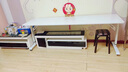子木雅居電腦桌臥室家用工作臺學(xué)習桌雙人位可升降移動(dòng)跨床桌簡(jiǎn)易長(cháng)條書(shū)桌 磨砂白+可升降加厚白架(實(shí)木） 230x50x68cm 曬單實(shí)拍圖