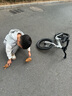 貝仕進化兒童平衡車寶寶滑行入門滑步車超輕2-3-6歲二輪可競技14寸 金屬銀【14寸】 曬單實拍圖