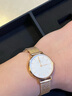 丹尼爾惠靈頓（DanielWellington）DW手表女 簡約女士手表石英歐美腕表 七夕情人節(jié)禮物送女友 24MM DW00100447金邊白盤 曬單實拍圖