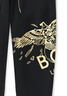 BOY LONASTAR24春夏荊棘長(zhǎng)褲潮牌刺繡衛(wèi)褲男女同款運(yùn)動(dòng)休閑燙金褲 黑色衛(wèi)褲+手提袋 XL(180-220) 曬單實(shí)拍圖