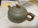 璽翰雅（ROYHOYE）宜興紫砂壺純手工名家柱礎壺豆青砂絞泥泡茶壺套裝高檔茶具套裝 豆青砂獅貅280ml【單壺】 曬單實(shí)拍圖