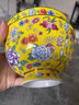 景娘萬(wàn)花描金琺瑯彩好瓷飯碗面碗家用高腳防燙碗中式宮廷風(fēng)景德鎮(zhèn)餐具 萬(wàn)花帝王黃4.5英寸高腳碗 1個(gè) 曬單實(shí)拍圖
