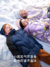 moodytiger兒童羽絨服保暖拒水冬季女童中長(zhǎng)款羽絨服連帽男童鴨絨服 空境白 130 cm 曬單實(shí)拍圖