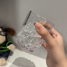 圣蘭迪家用水晶玻璃威士忌酒杯酒吧啤酒杯洋酒杯烈酒杯飲料杯刻花水杯大號300毫升/單只價 曬單實拍圖