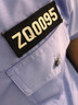 2011新式保安制服夏裝襯衣夏季保安工作服男女保安服保安 藍色短袖-帶標志 185/3XL 曬單實(shí)拍圖