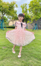 G.DUCKKIDS女童2025夏短袖連衣裙兒童花仙網(wǎng)紗公主裙寶寶生日高端洋氣蓬蓬裙 2265粉色  130 曬單實(shí)拍圖