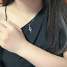 范詩(shī)澤999足銀靈蛇項鏈女輕奢小眾ins高級感鎖骨鏈吊墜蛇形生肖 白金款足銀項鏈+證書(shū)+精美禮盒 曬單實(shí)拍圖