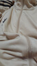 adidas經(jīng)典復(fù)古三條紋雙拉鏈寬松夾克外套男女春季阿迪達(dá)斯三葉草   迷霧淺棕   L 曬單實(shí)拍圖