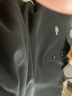 卡帝乐鳄鱼珠地棉短袖T恤男女同款纯色全棉翻领大码t袖衫潮 黑色170 实拍图