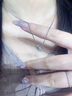Grace Girl在逃公主項鏈女14K金魔法蘋果愛心彩金蝴蝶結(jié)白金送女友 在逃公主魔法蘋果項鏈 曬單實拍圖